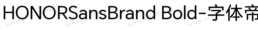 HONORSansBrand Bold字体转换